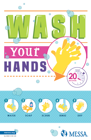 Wash hands poster PDF