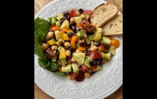 avocado chickpea salad