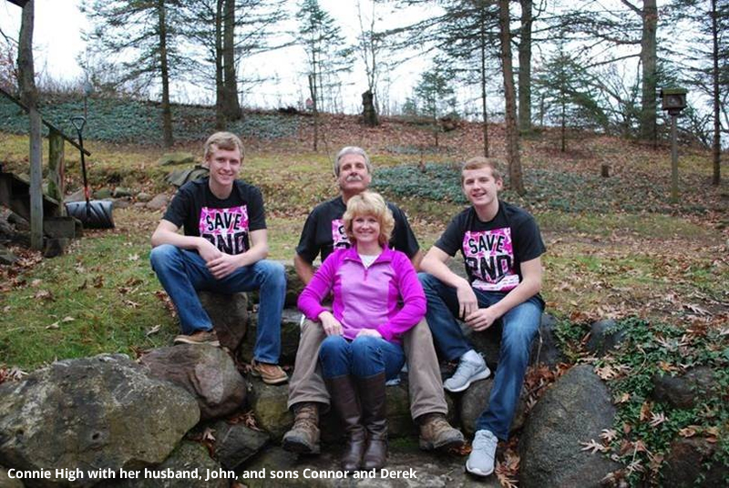 Connie High with family
