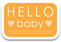 hello baby sticker