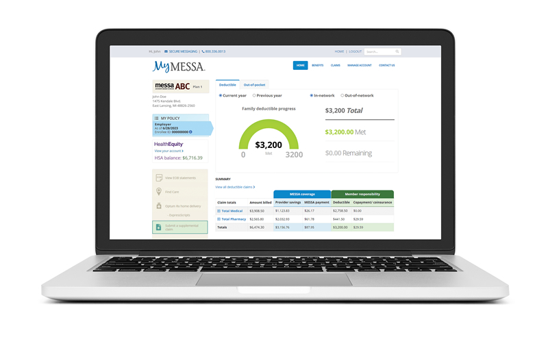 MyMESSA Dashboard