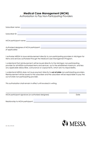 Payment authorization form