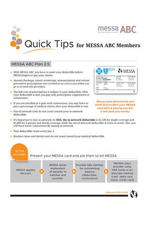 Quick Tips ABC Plan 2.5 