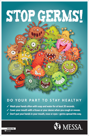 MESSA Stop Germs Poster