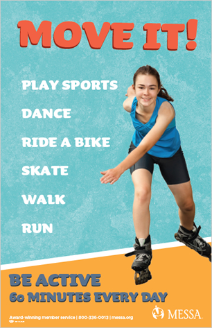 Middle School Be Active Poster