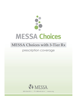 MESSA Choices with 3-Tier Rx Coverage Booklet