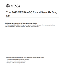 Choices with Saver Rx drug list