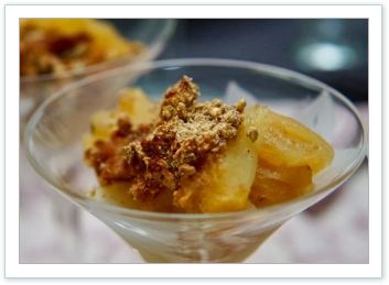 apple pear crumble
