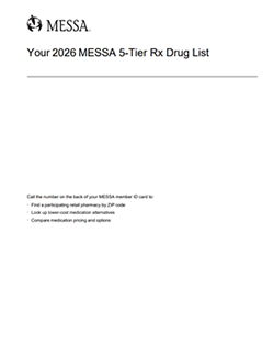 MESSA 5-Tier Rx Drug List